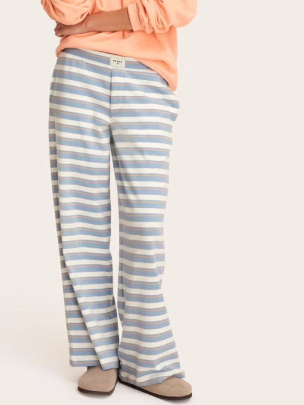 Parke x Target Light Blue/Orange Striped Boxer Pants